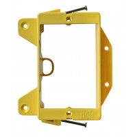 BestMounts - Low Voltage Nail-ON Mounting Bracket 1 Gang Multipurpose New Construction – (100 Pack, Yellow)