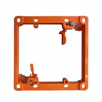 BestMounts - Low Voltage Mounting Bracket 2 Gang Multipurpose Drywall Mounting Wall Plate Bracket (Dual Gang 6 Pack, Orange)