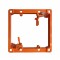 BestMounts - Low Voltage Mounting Bracket 2 Gang Multipurpose Drywall Mounting Wall Plate Bracket (Dual Gang 6 Pack, Orange)