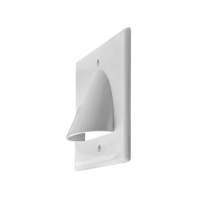 BestMounts in-Wall Cable Management 1-Gang Low Voltage Cable Pass Through Outer Nose Wall Plate ( 288-Pack, White)